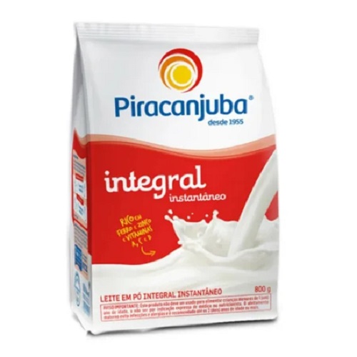 Leite PÃ³ Integral Piracanjuba Pouch InstantÃneo 800g Clubinho do