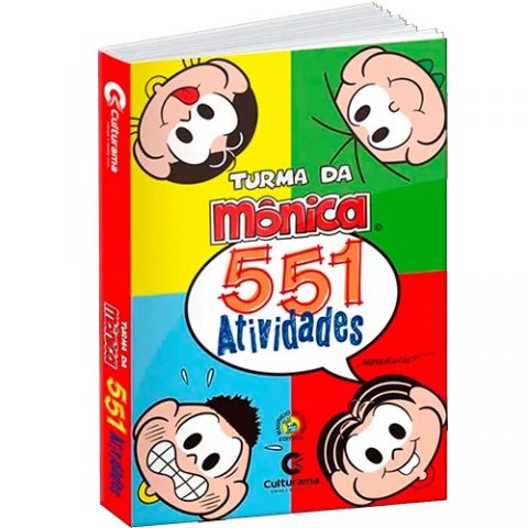 Livro Turma Da Mônica 551 Atividades Clubinho do Desconto