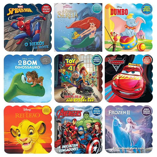 Livros Minhas Primeiras Histórias Disney Marvel ou Pixar Clubinho do