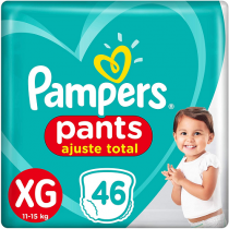 Fralda Pampers Pants Ajuste Total XG 46 unidades