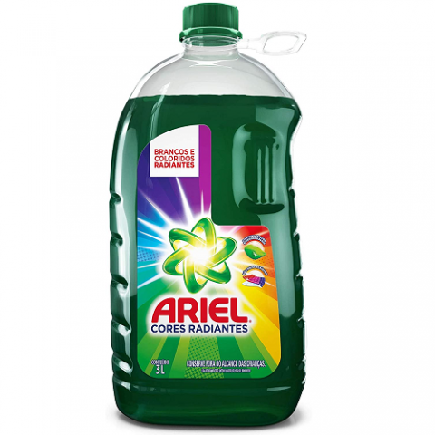 Sabão Líquido Ariel Cores Radiantes 3L