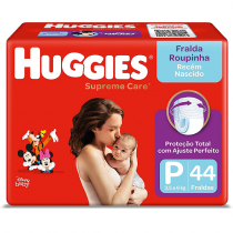 Fralda Huggies Supreme Care Roupinha P 44 Unidades Fralda Huggies Supreme Care Roupinha P 44 Unidades