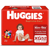 Fralda Huggies Supreme Care XG 52 Unidades