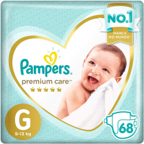 Fralda Pampers Premium Care G 68 Unidades