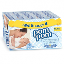 Kit Sabonete Hidratante Pom Pom 5 Unidades
