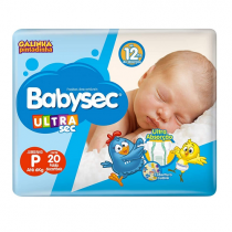 Fralda Babysec Ultrasec P 20 Unidades