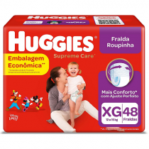 Fralda Huggies Roupinha Supreme Care XG 48 unidades