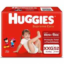 Fralda Huggies Supreme Care XXG 52 Unidades