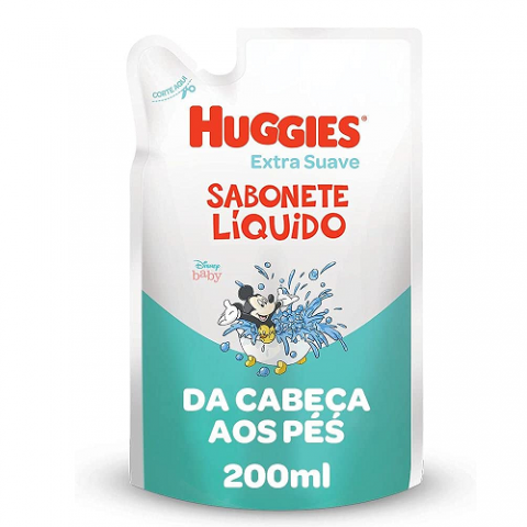 Refil Sabonete Líquido Huggies Extra Suave 200ml