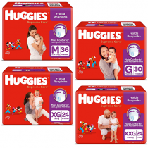 Kit Fraldas Huggies Roupinha Supreme Care