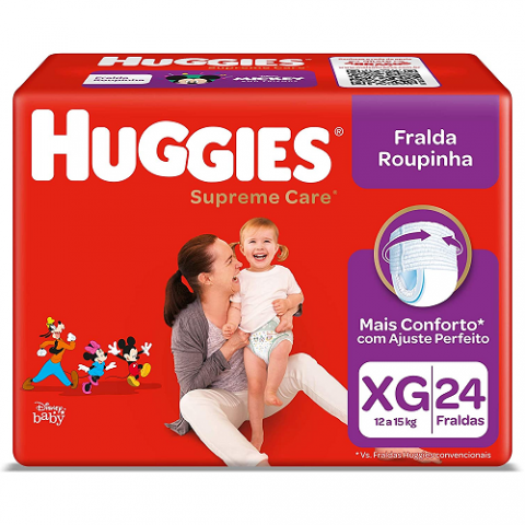 Fralda Huggies Roupinha Supreme Care XG 24 Unidades