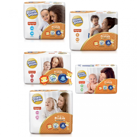 Fralda Pom Pom Derma Protek