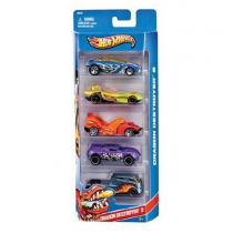 Pacote 5 Carros Sortidos Hot Wheels