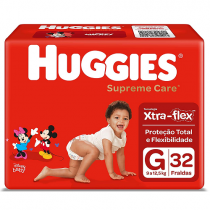 Fralda Huggies Supreme Care G 32 Unidades