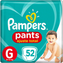 Fralda Pampers Pants Ajuste Total G 52 Unidades