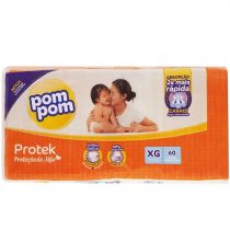 Fralda Pom Pom Protek Proteção de Mãe XG 60 Unidades Fralda Pom Pom Protek Proteção de Mãe XG 60 Unidades