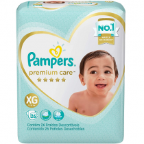 Fralda Pampers Premium Care XG 26 Unidades