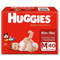 Fralda Huggies Supreme Care M 40 Unidades