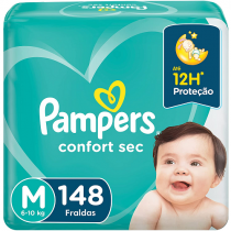 Fralda Pampers Confort Sec M 148 Unidades