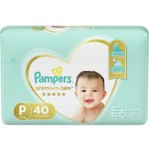 Fralda Pampers Premium Care P 40 Unidades