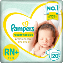 Fralda Pampers Premium Care RN 20 Unidades