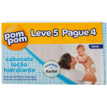 Sabonete Infantil Pom Pom Hidratante 80gr – 5 Unidades