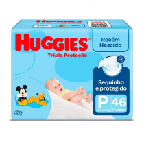 Fralda Huggies Tripla Proteção P 46 Unidades