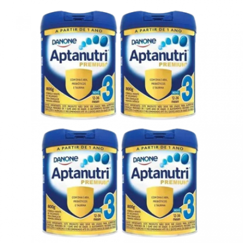 4 Latas de Aptanutri Premium 3 – 800g cada