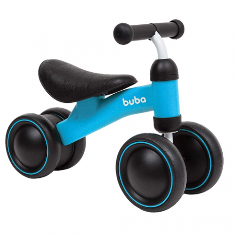 Bicicleta de Equilibrio 4 Rodas Buba Azul