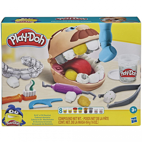 Conjunto Massinha Play-Doh Brincando de Dentista Hasbro