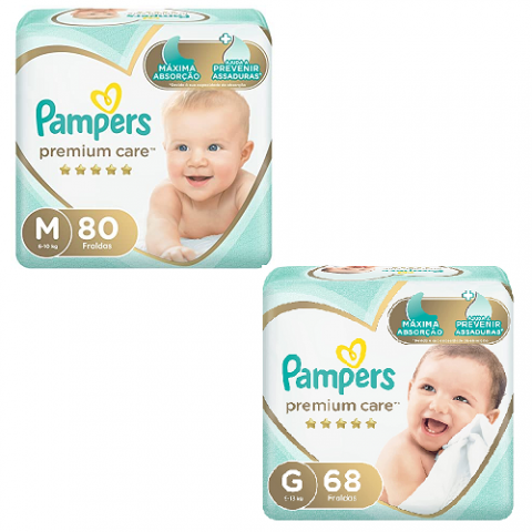 Fralda Pampers Premium Care