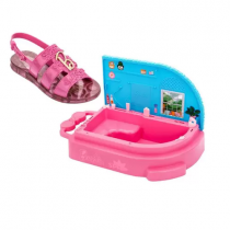 Sandália Grendene Kids Barbie Spa Rosa