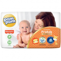 Fralda Pom Pom Derma Protek P 30 Unidades