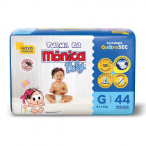 Fralda Turma da Mônica Baby Mega G 44 Unidades