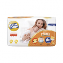 Fralda Pom Pom Fisher Price Derma Protek RN 36 Unidades