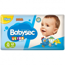 Fralda Babysec Ultrasec Galinha Pintadinha G 64 Unidades