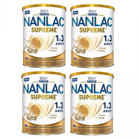4 Latas Nanlac Supreme 1+ 800g cada