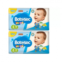 Fralda Babysec UltraSec Galinha Pintadinha G 128 Unidades