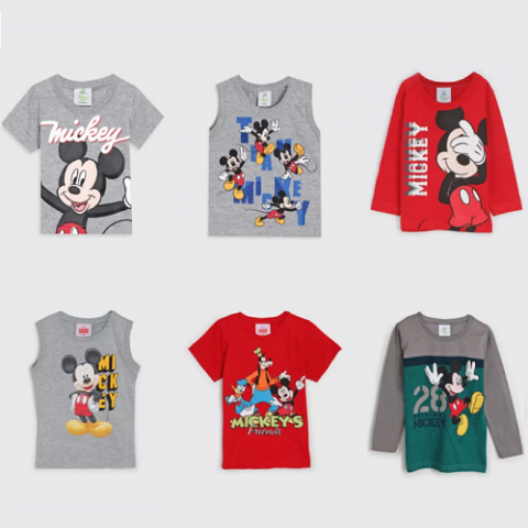 Camiseta Brandili Infantil Mickey