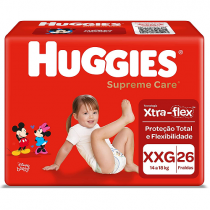 Fralda Huggies Supreme Care XXG 26 Unidades