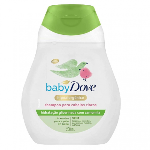 Shampoo Baby Dove Hidratação Glicerinada Camomila 200ml