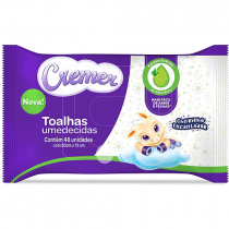 Toalhas Umedecidas Cremer Aloe e Vera 48 unidades