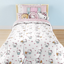 Edredom Infantil Solteiro Hello Kitty