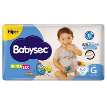 Fralda Babysec Ultrasec Galinha Pintadinha G 64 Unidades