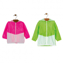 Jaqueta Corta Vento Neon Rosa ou Verde – Up Baby