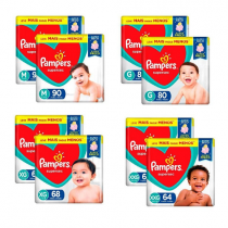 Kit Fralda Pampers Supersec