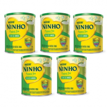 5 Latas Ninho Fases 3+ 800g cada