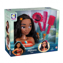 Boneca Moana Busto Cabeleireira Pentear
