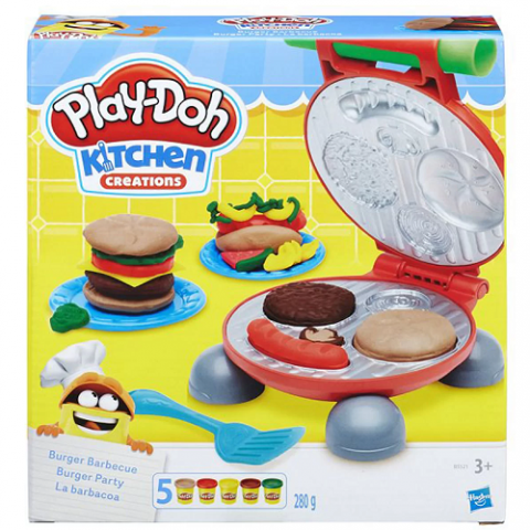 Conjunto De Massinha Festa Do Hamburguer + 5 Potes Play-Doh