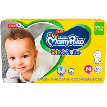 Fralda Fita Mamypoko Dia/Noite M 44 Unidades
